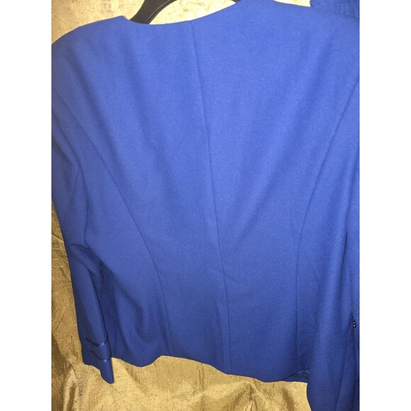 Vintage 80s 90s Che Studio by Kathy Che Women’s 14 Royal Blue Skirt Suit... - Picture 9 of 12
